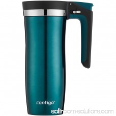 Contigo Handled AUTOSEAL Vacuum-Insulated Stainless Steel Travel Mug with Easy-Clean Lid, 16 oz., Gunmetal 567425260